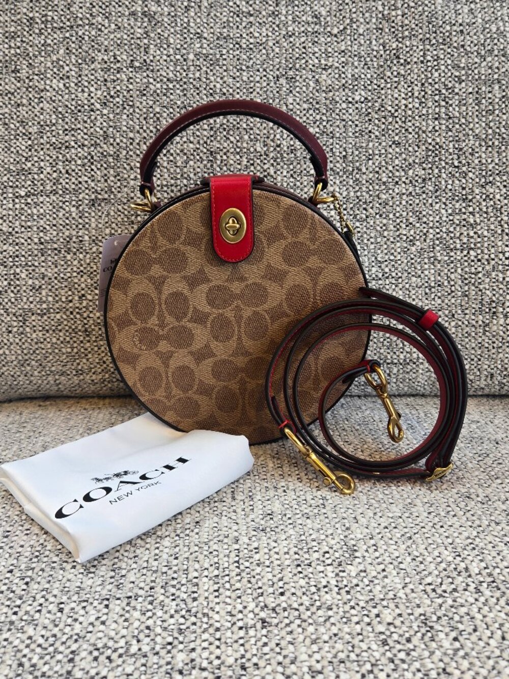 Coach Lunar New Year Circle Bag in Signature Canvas - Picture 4 of 16
